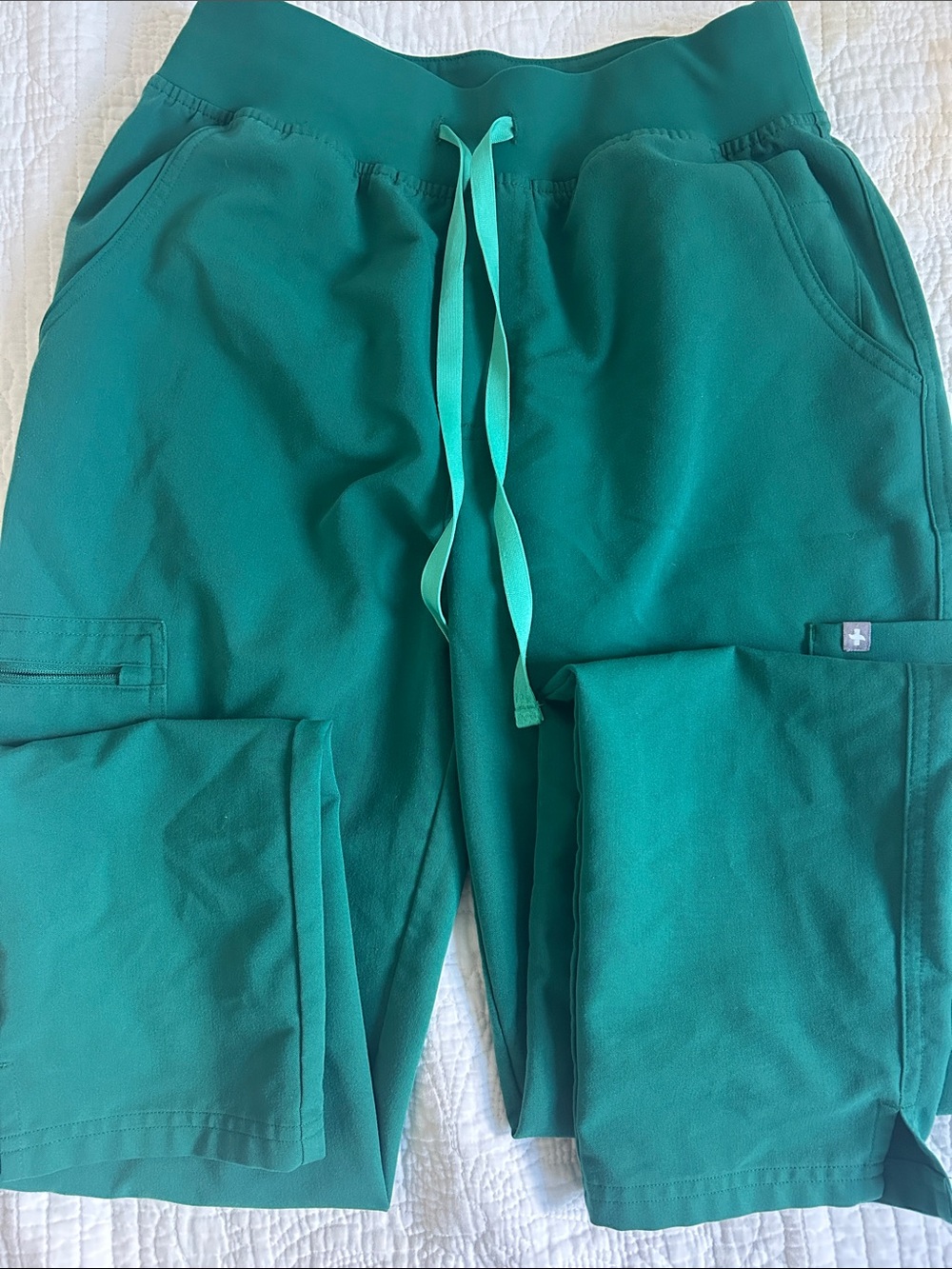 Figs hunter green yola scrubs